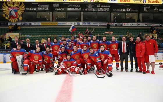11 хоккеистов системы СКА вошли в расширенный состав сборной России на МЧМ